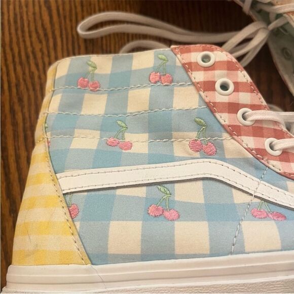 VANS Sk8-Hi Tapered Skate Shoe Gingham Color-Block Size 13 Men's - Picture 4 of 11